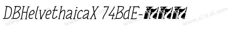 DBHelvethaicaX 74BdE字体转换